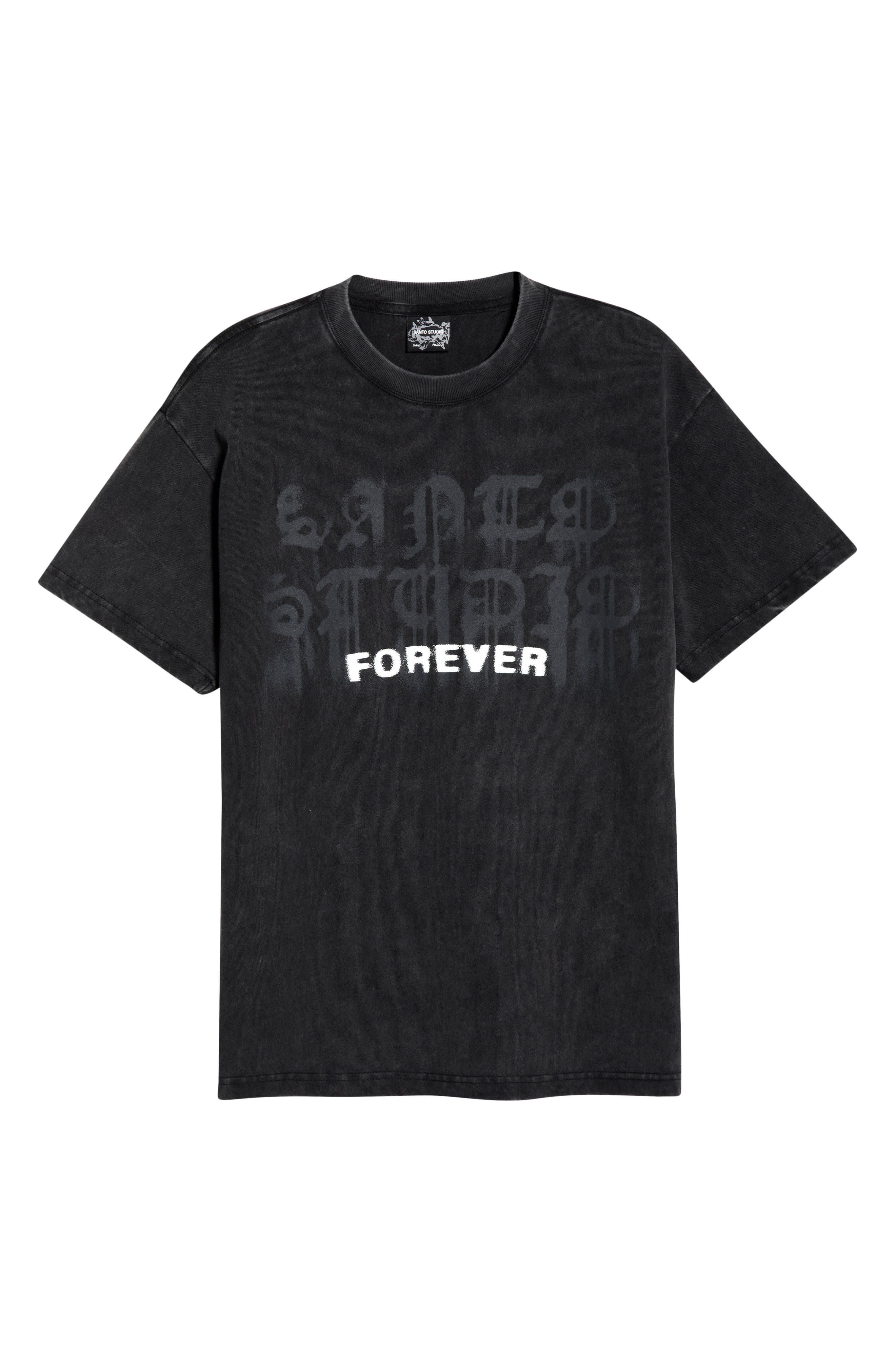 Santo Studio Forever Drappo Twitch Edition Graphic T-shirt In Black