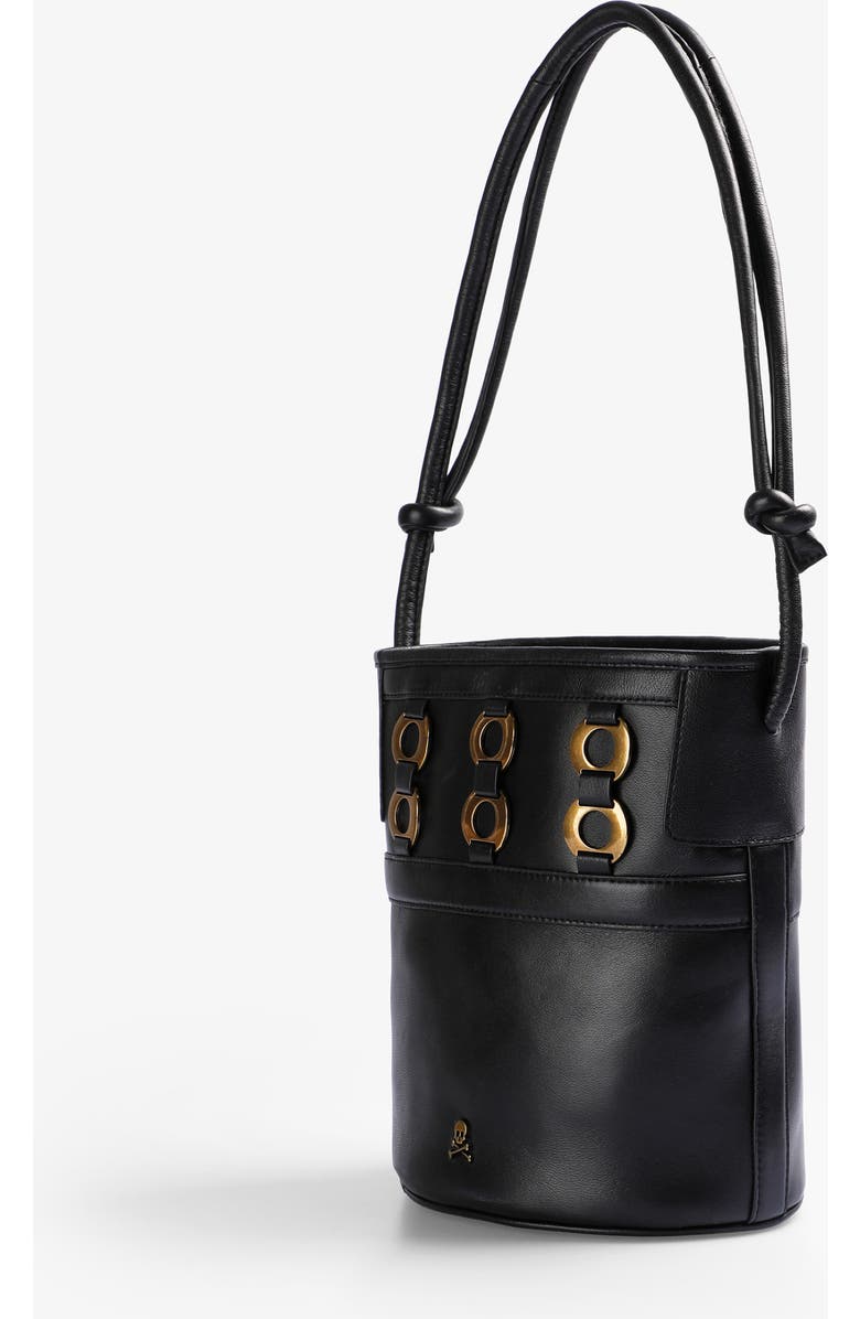 Scalpers Cube Sandal Bag, Alternate, color, Black