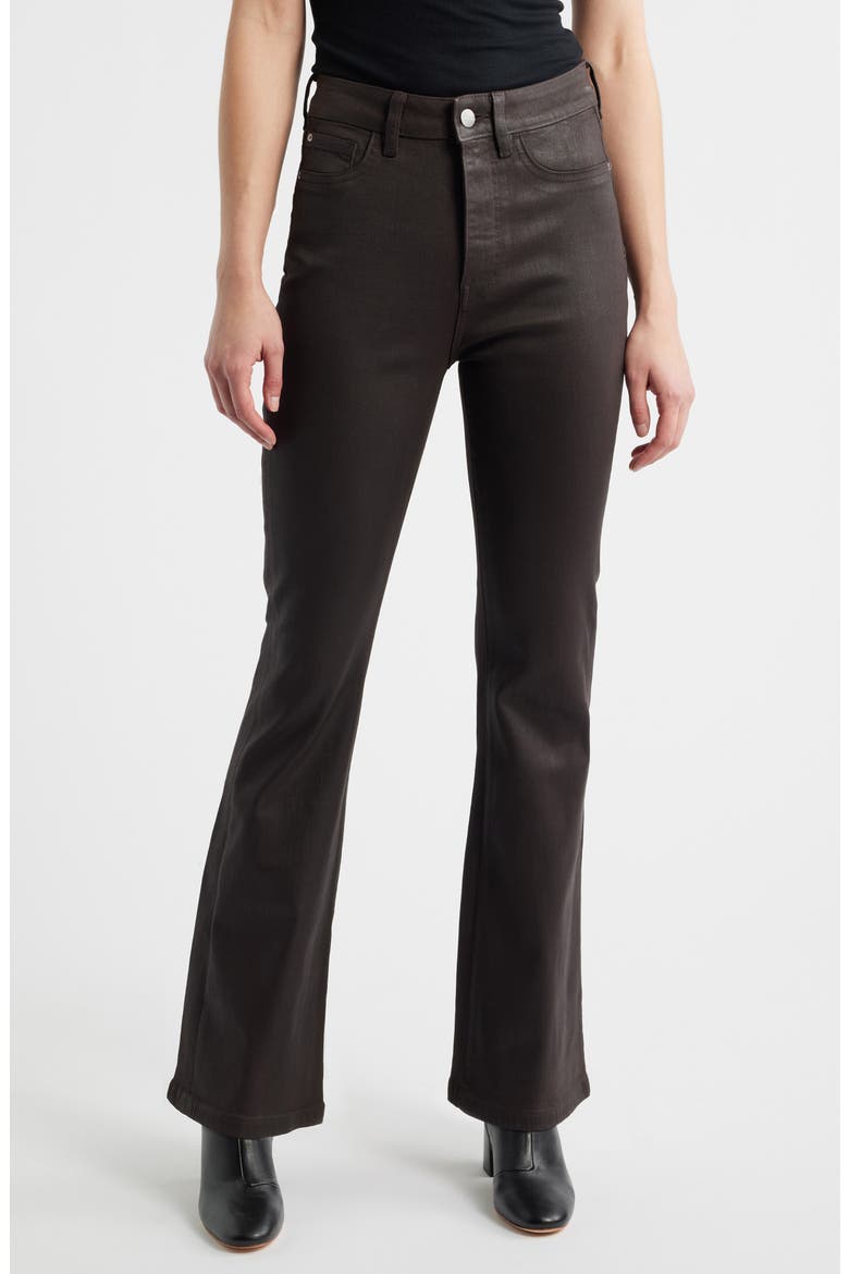 Nao Coated Bootcut Jeans, Main, color, COATED AMERICANO
