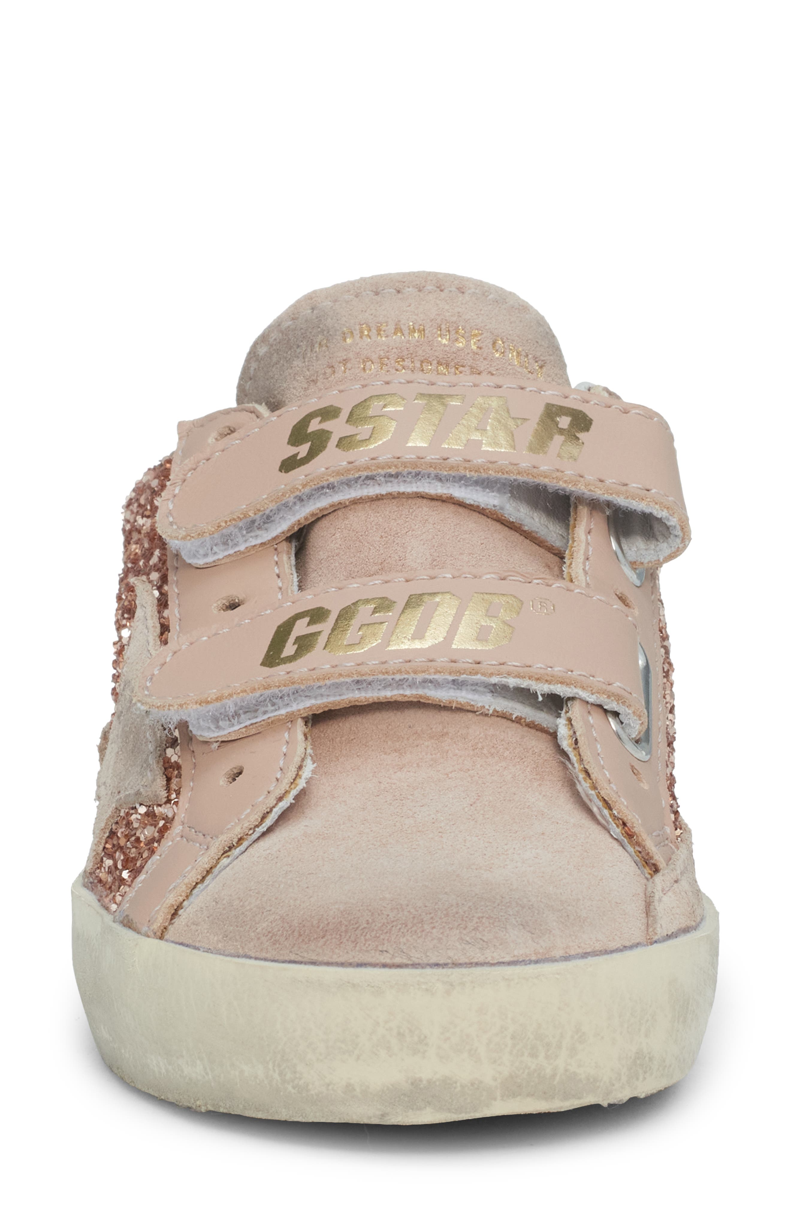 Kids' Old School Low Top Sneaker, Alternate, color, PEACH/ BEIGE