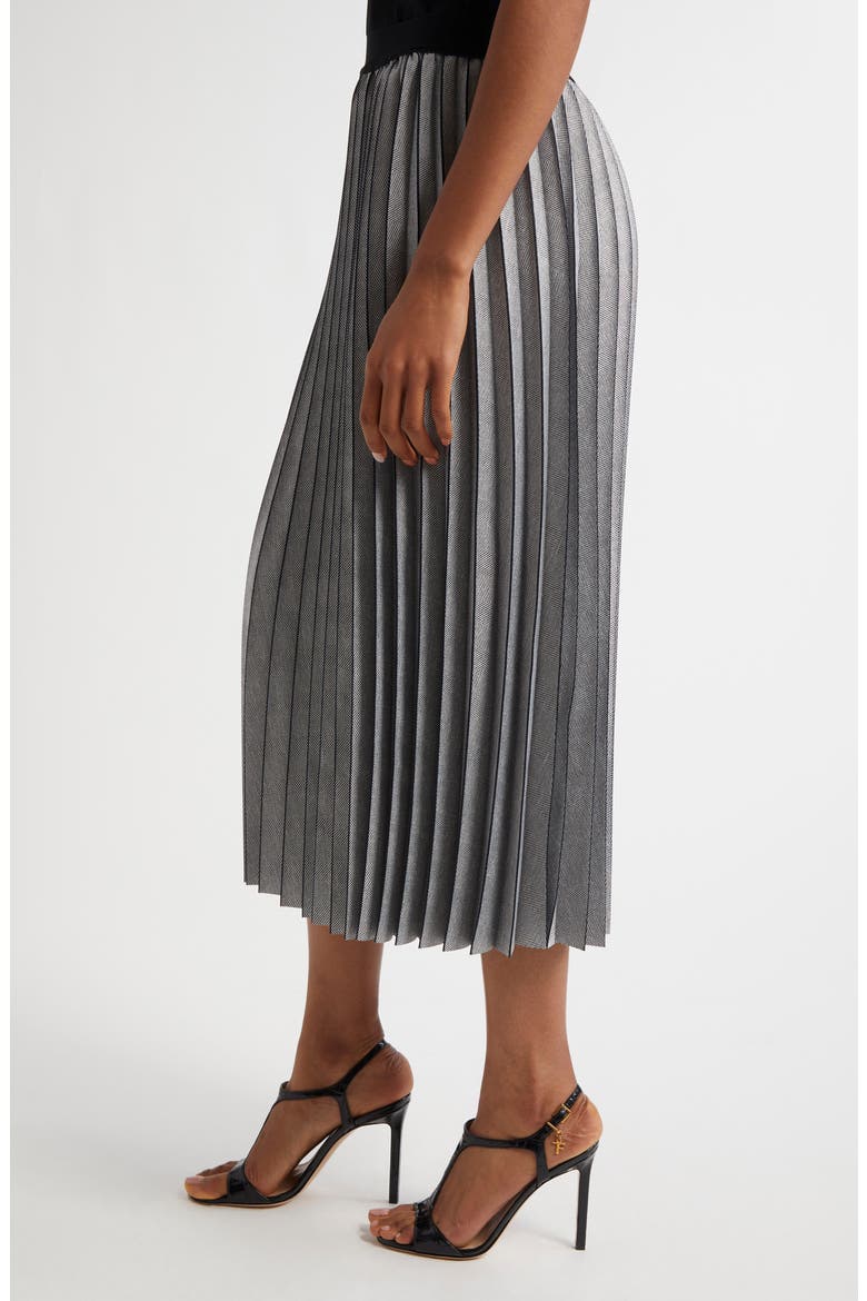 Nova Pleated Midi Skirt, Alternate, color, GREY