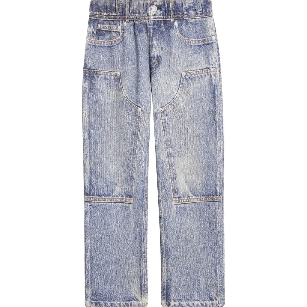 Rag & Bone Kids' Mini Miramar Terry Cloth Wide Leg Pants In Blue