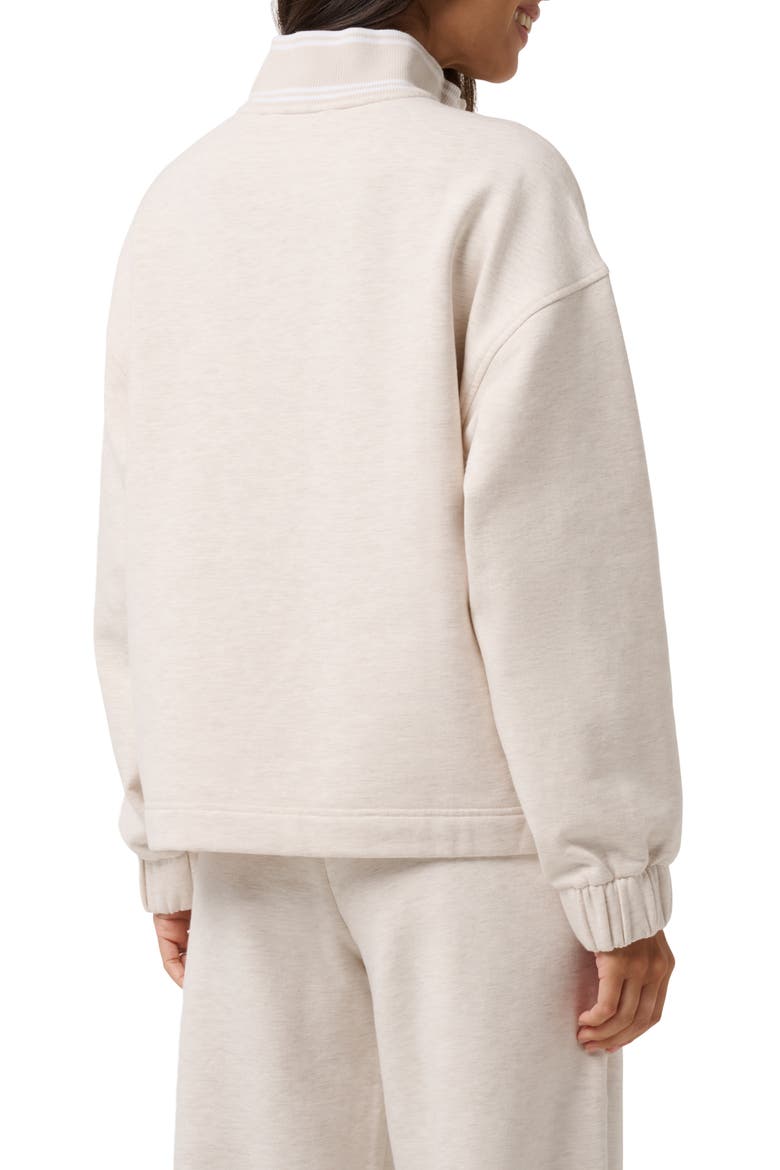 Cloud Fleece Clubside Half Zip Sweatshirt, Alternate, color, HEATHER BRAZILIAN SAND