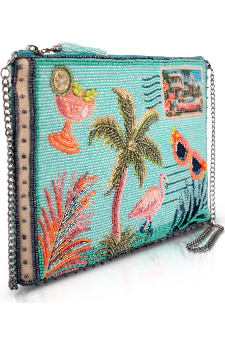 Mary Frances Accessories Coastal Notes Crossbody Handbag, Alternate, color, Blue