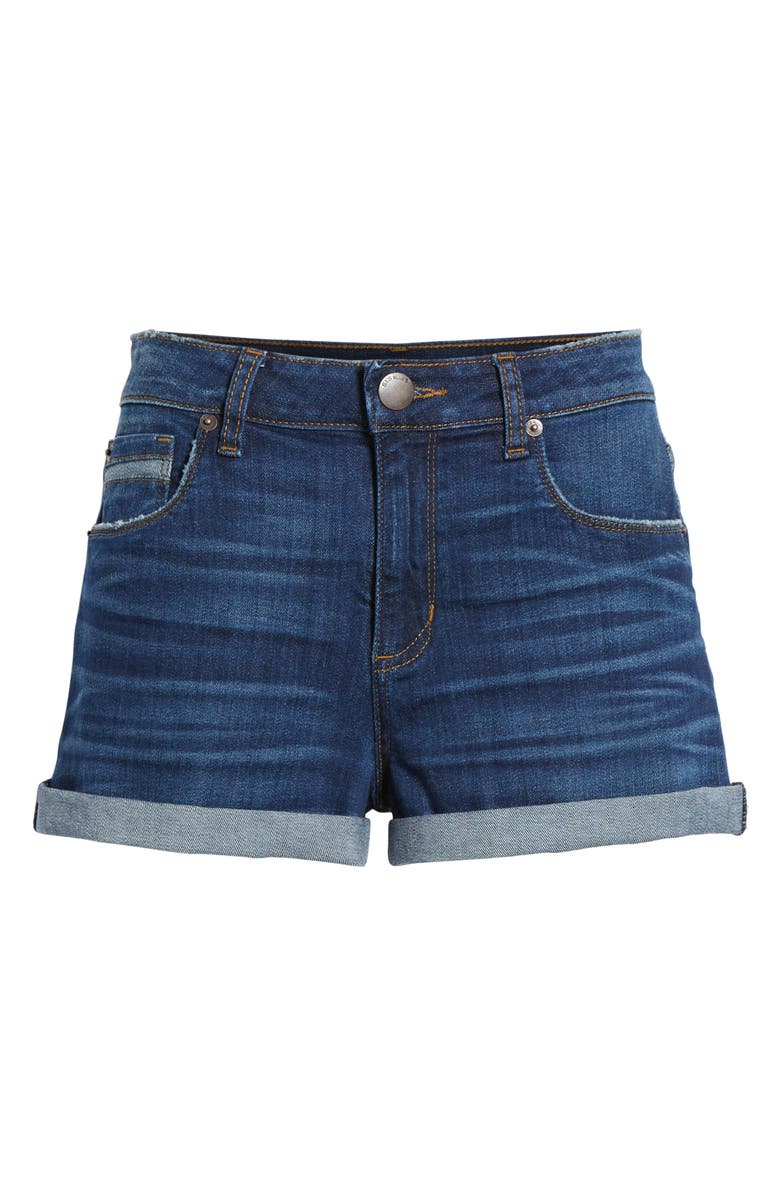 STS Blue Rose Bowl Cuffed Denim Shorts, Alternate, color, 