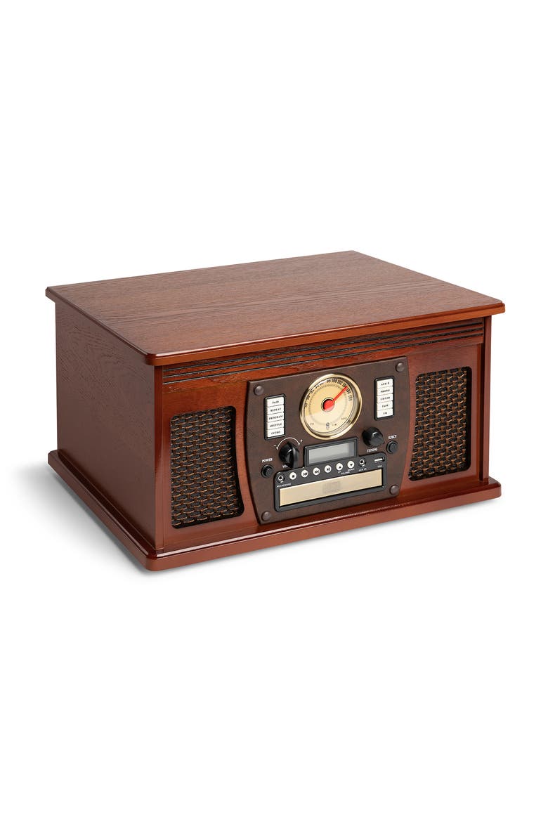 Navigator 8 in 1 Wood Record Player, Alternate, color, Mahogany