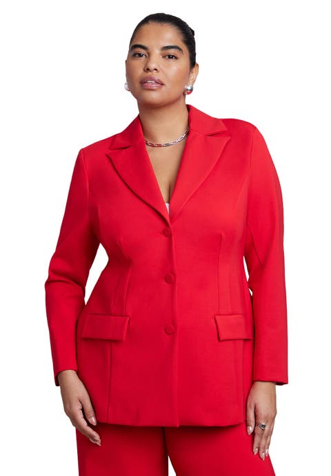 The Ultimate Stretch Nipped Waist Blazer (Plus)
