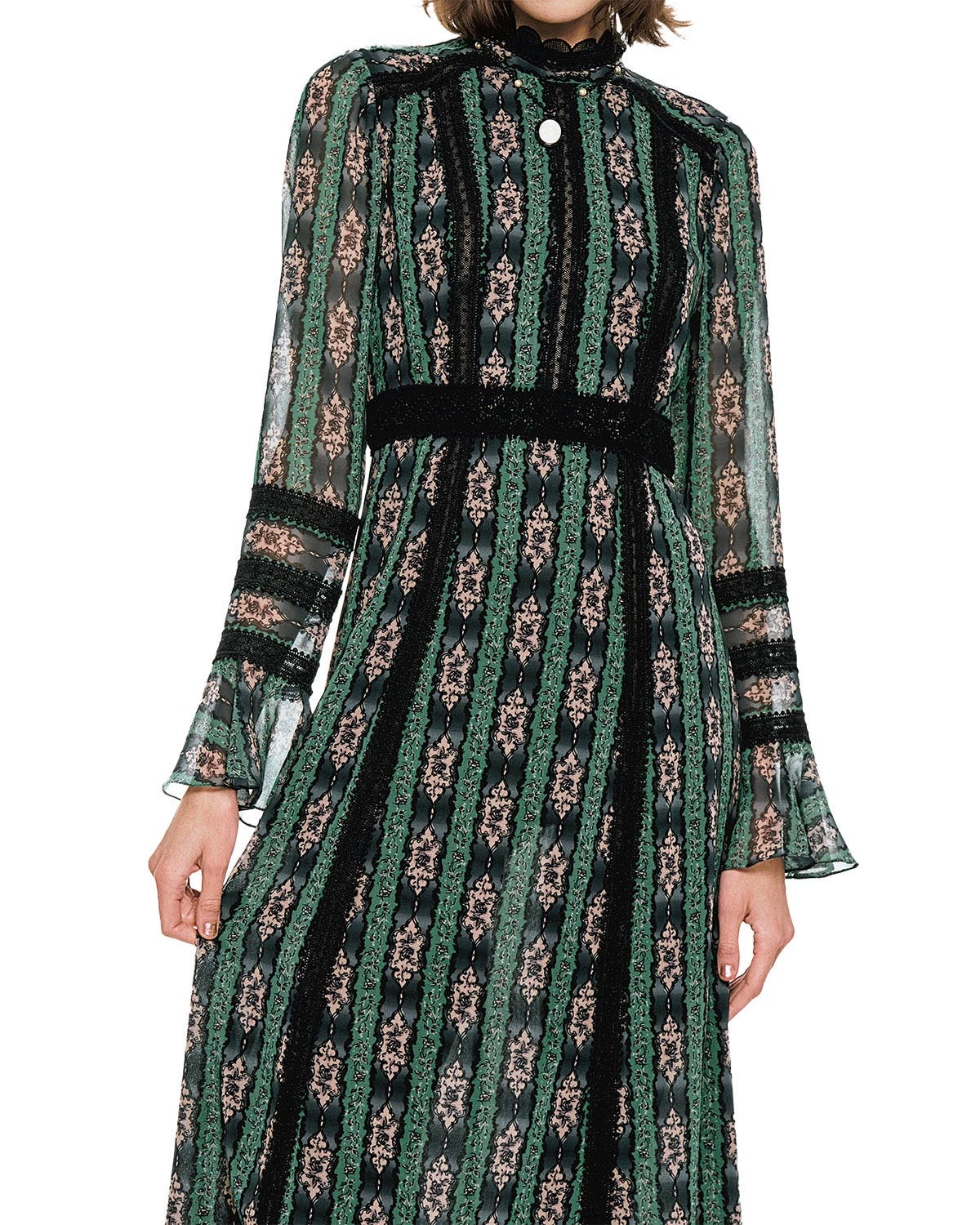 Cameo Stripe Print Maxi Dress - image 2