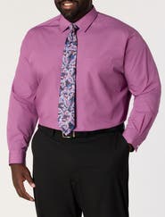Synrgy by DXL Big & Tall Performance Heather Dress Shirt
