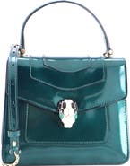 Pre-Owned Bvlgari Serpenti Top Handle Bag Patent Small