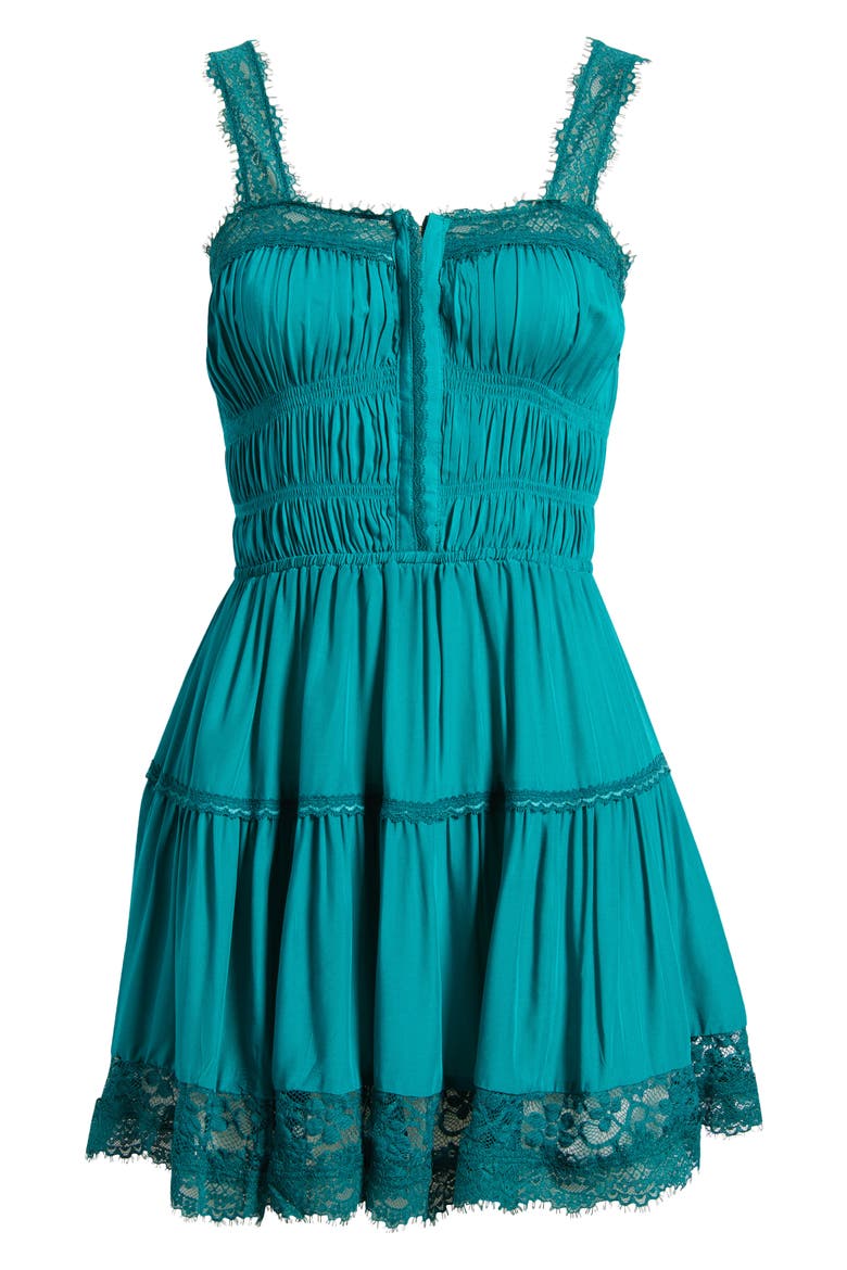 So in Love Slip Minidress, Alternate, color, TEAL SAPPHIRE