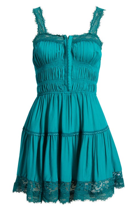 So in Love Linen Blend Slip Minidress