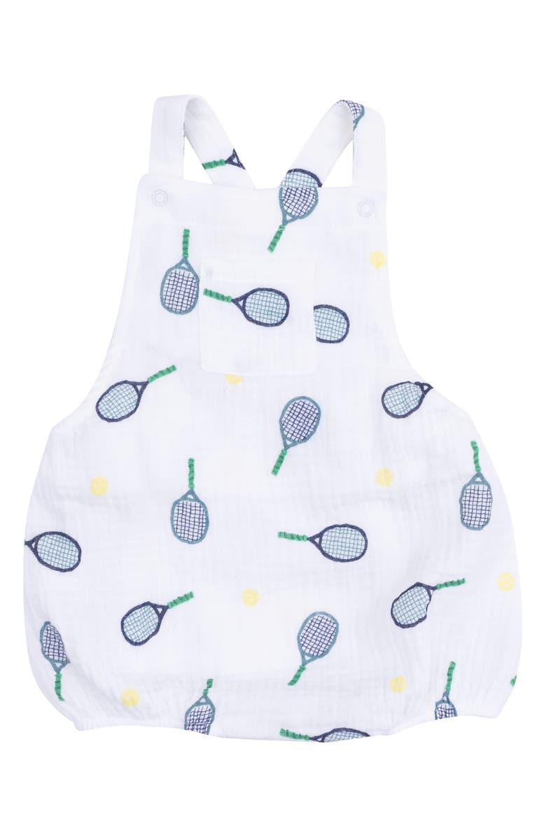 Angel Dear Tennis Organic Cotton Muslin Romper, Main, color, 