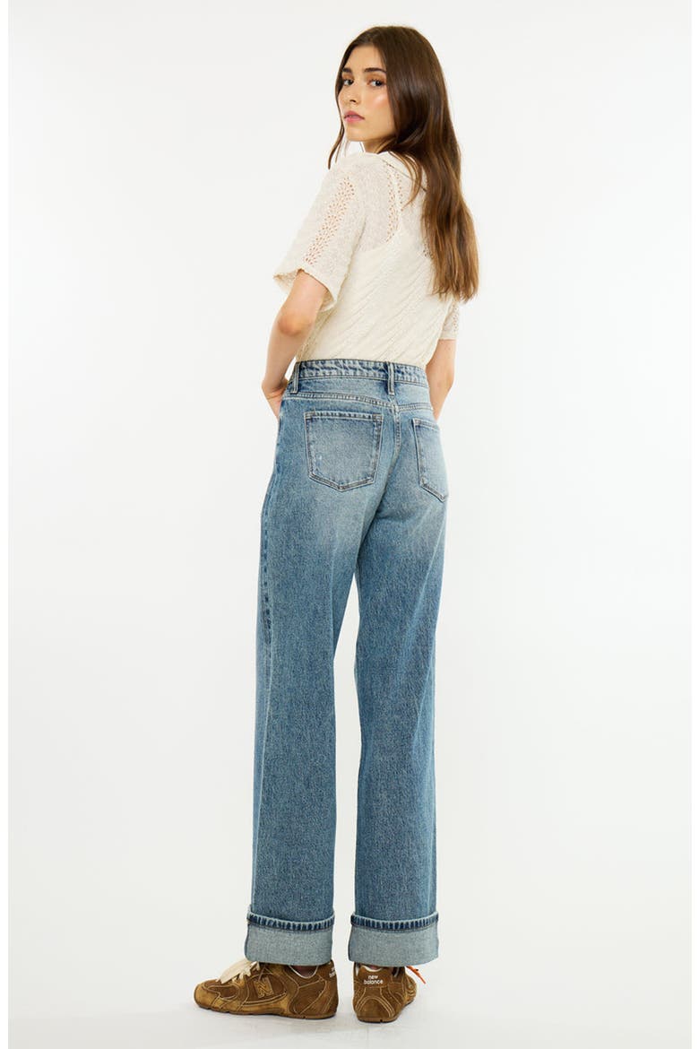 Lani Essentials 90s Low Rise Relaxed Straight Jeans, Alternate, color, Dark Wash