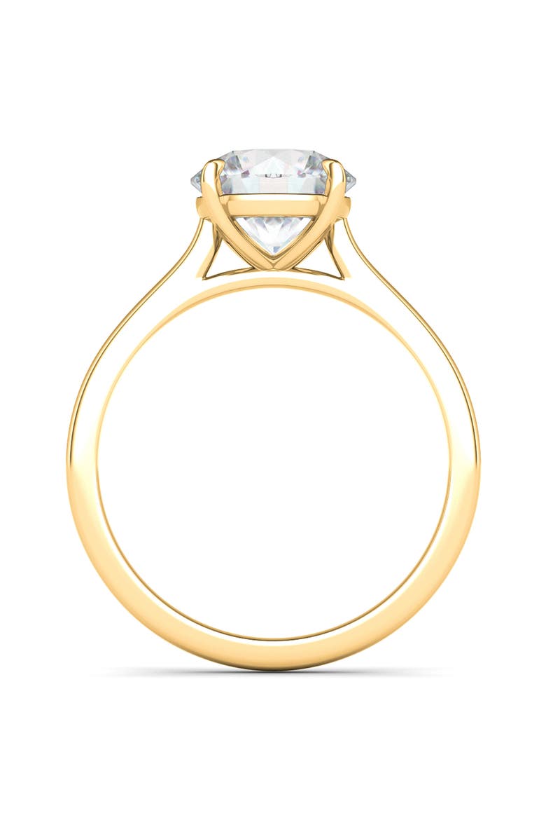 Round Brilliant Cut Lab Created Diamond Ring, Alternate, color, 3.00 CTW 18K YELLOW GOLD