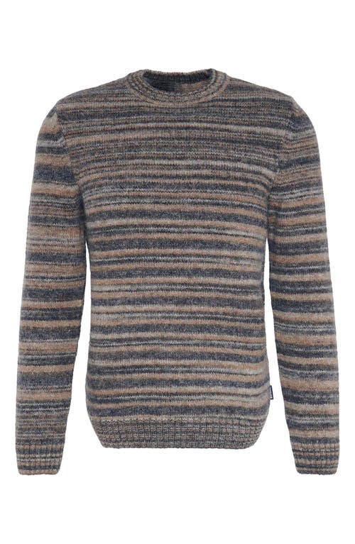 BARBOUR BARBOUR PATELEY STRIPE WOOL BLEND CREWNECK SWEATER
