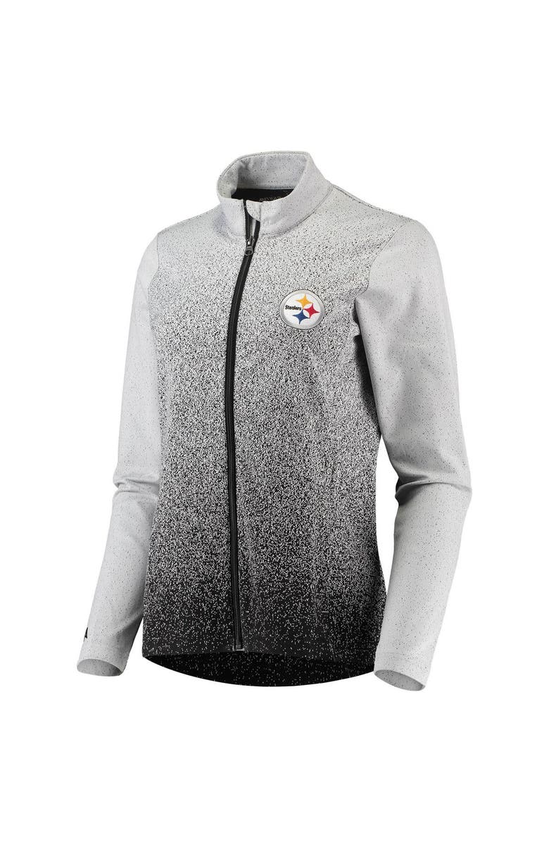 ANTIGUA Women's Antigua White/Black Pittsburgh Steelers Guide Full-Zip Jacket, Alternate, color, 