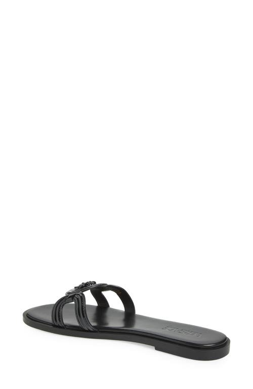 Versace Medusa Logo Sandals In Black