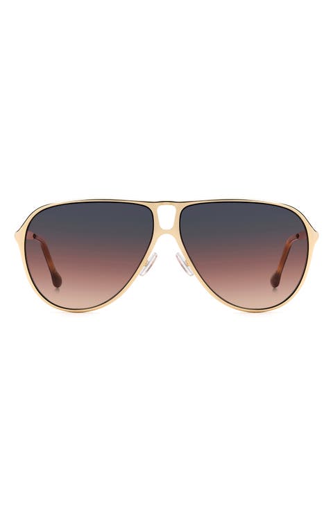 60mm Gradient Pilot Sunglasses