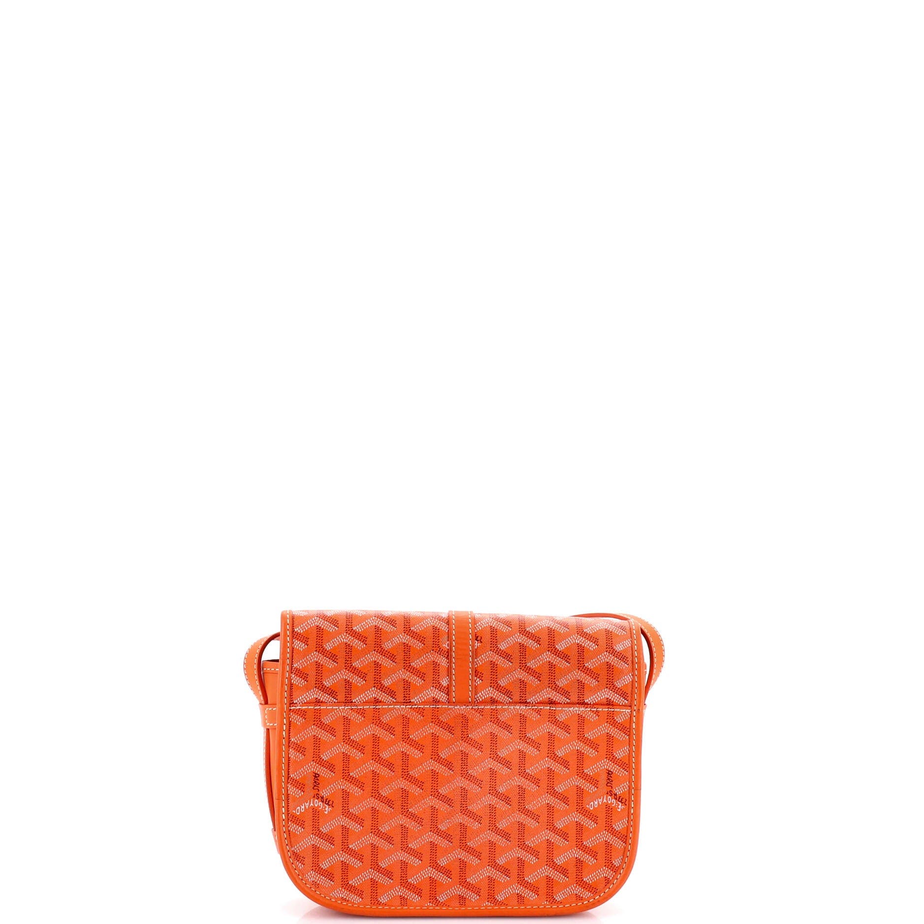 Pre-Owned Goyard Belvedere II Messenger Bag Coated Canvas PM, Alternate, color, Orange