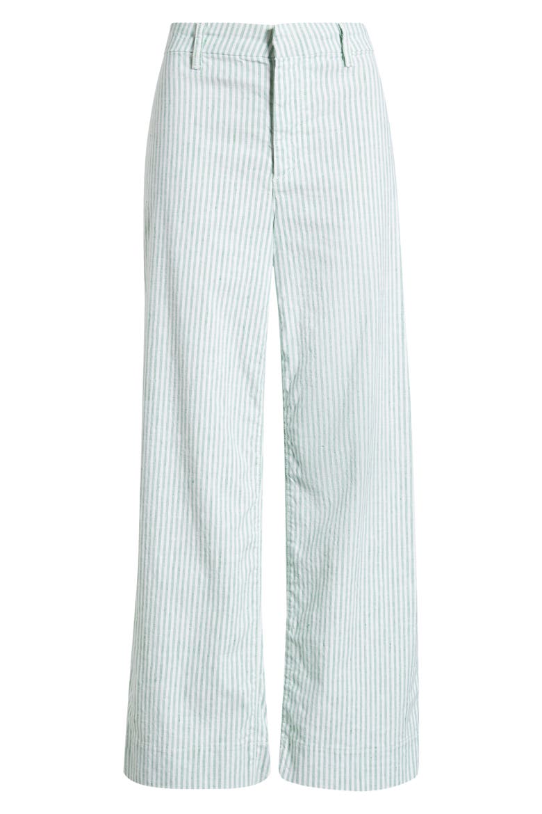Wexford Wide Leg Pants, Alternate, color, LIME STRIPE