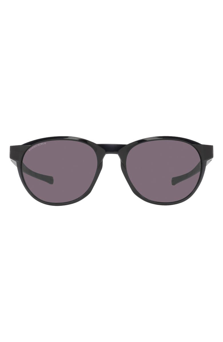 Oakley 54mm Prizm<sup>™</sup> Polarized Round Sunglasses, Main, color, Black Grey