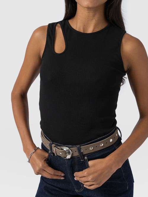 Saint + Sofia Axel Cut Out Tank Top