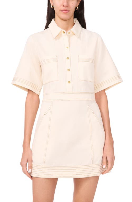 Parker The Alex Mini Shirtdress In Buttercream