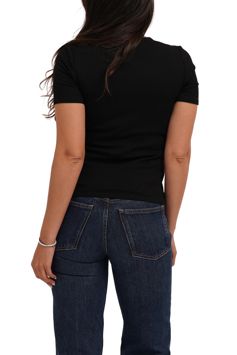 Short Sleeve Crew T-Shirt, Alternate, color, BLACK