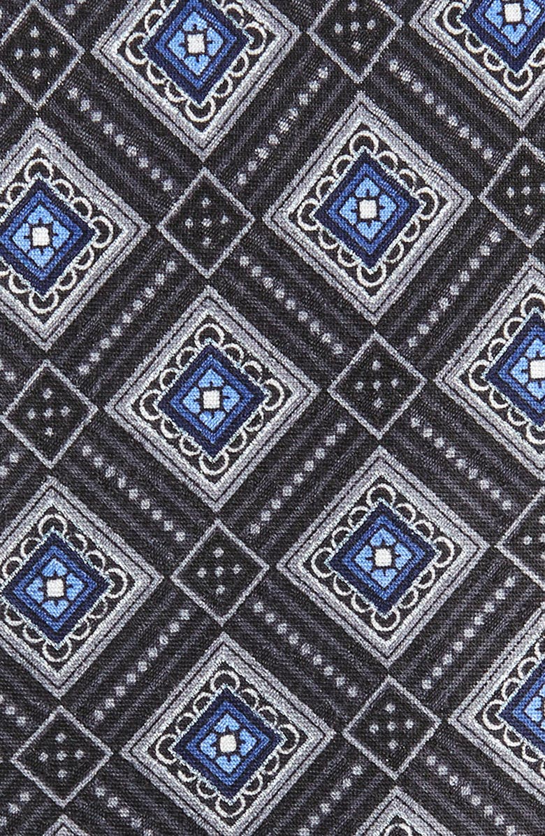 NORDSTROM MEN'S SHOP Nordstrom Medallion Silk X-Long Tie, Alternate, color, 