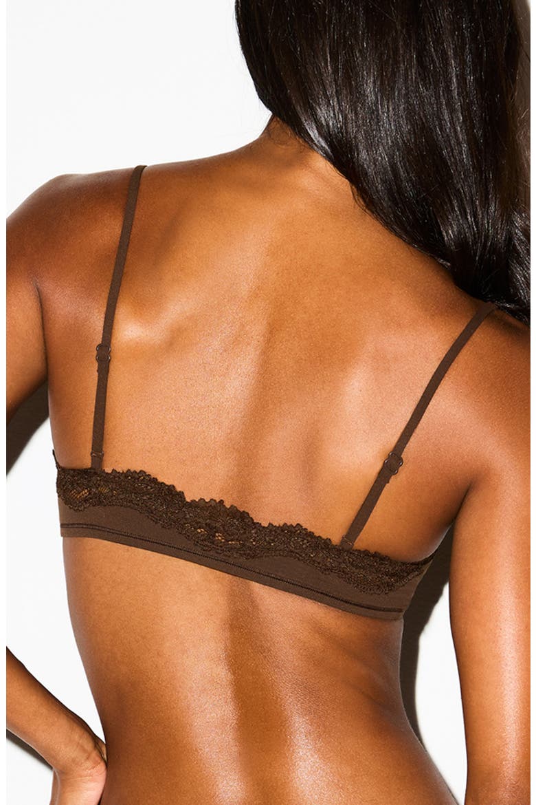 Fits Everybody Lace Scoop Bralette, Alternate, color, ESPRESSO