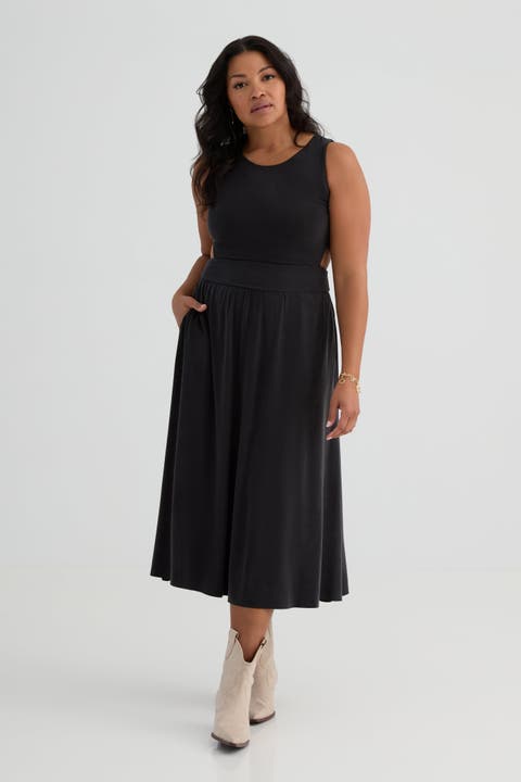 The Cupro Cut Away Dress