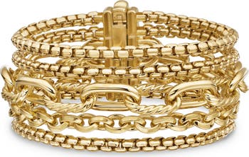 Multirow Chain Bracelet in 18K Yellow Gold