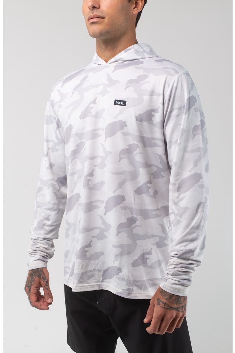 Aqua Terra Camo Tech Performance Hoodie, Alternate, color, LIGHT GREY