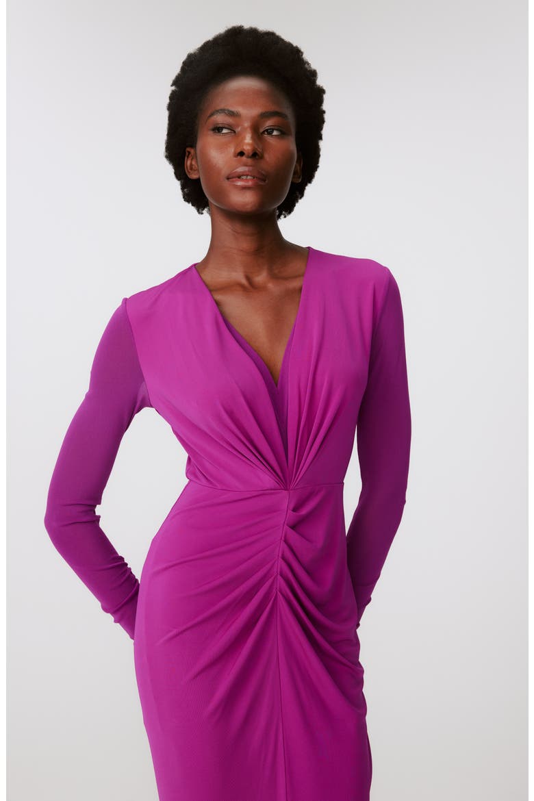 Hades Two-Tone Long Sleeve Midi Dress, Alternate, color, PURPLE WINE