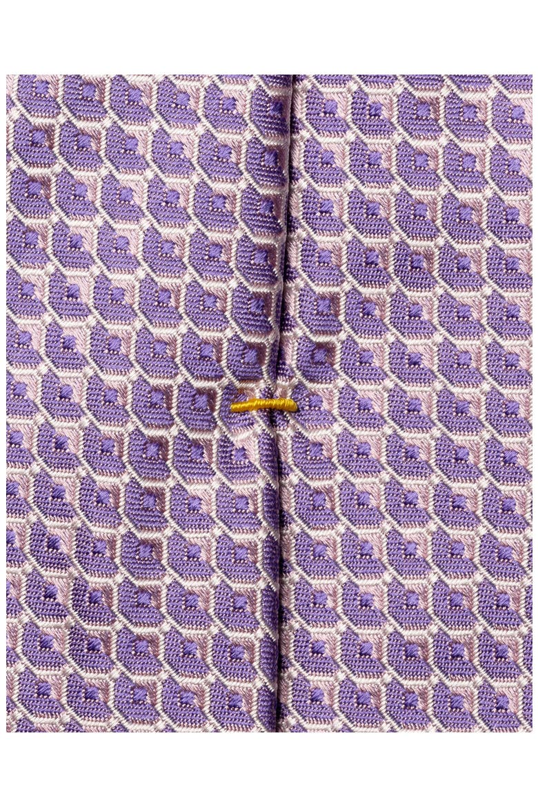 Geometric Jacquard Silk Tie, Alternate, color, LIGHT PURPLE