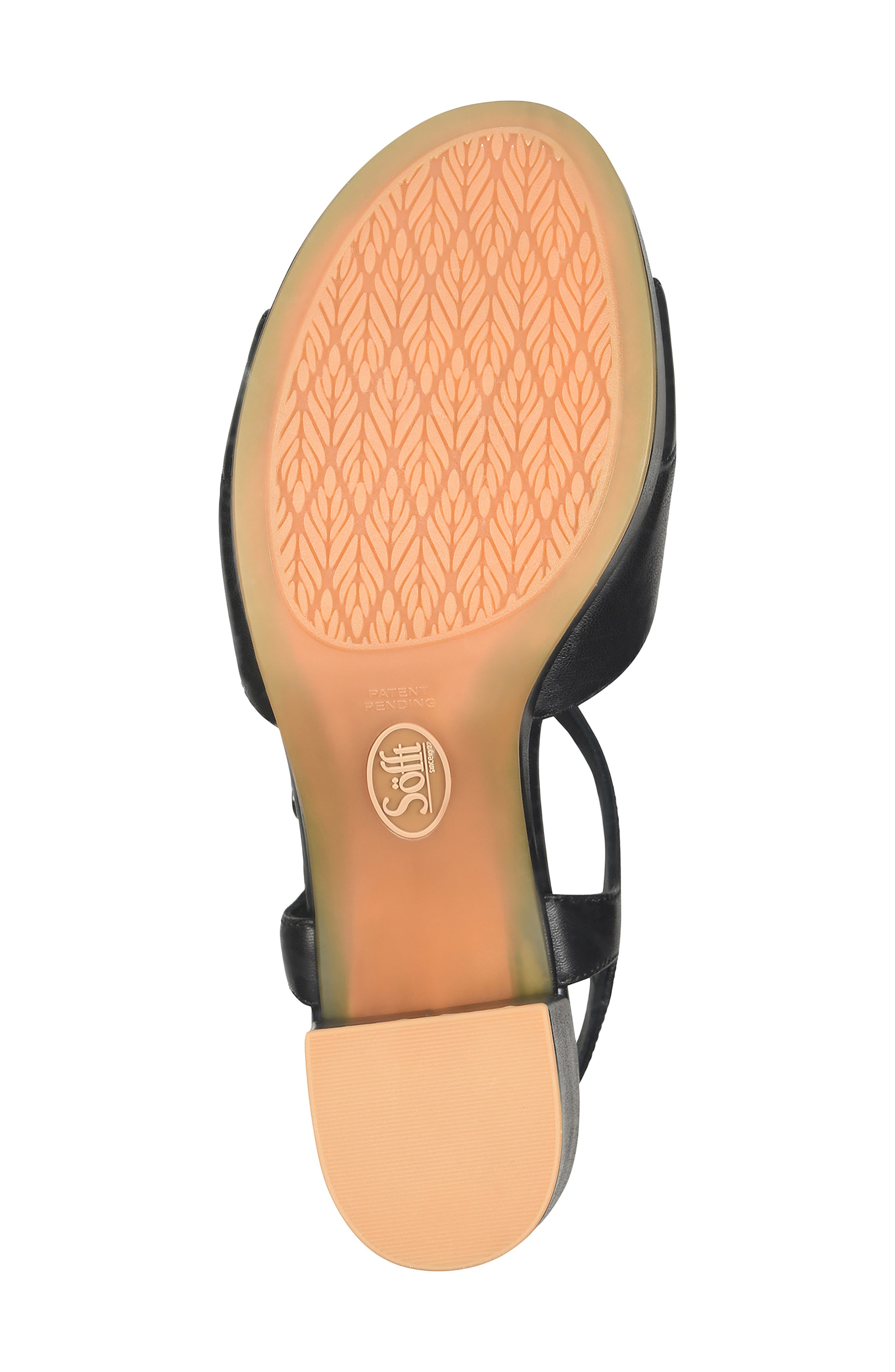 Söfft Lucille Ankle Strap Platform Sandal, Alternate, color, Black