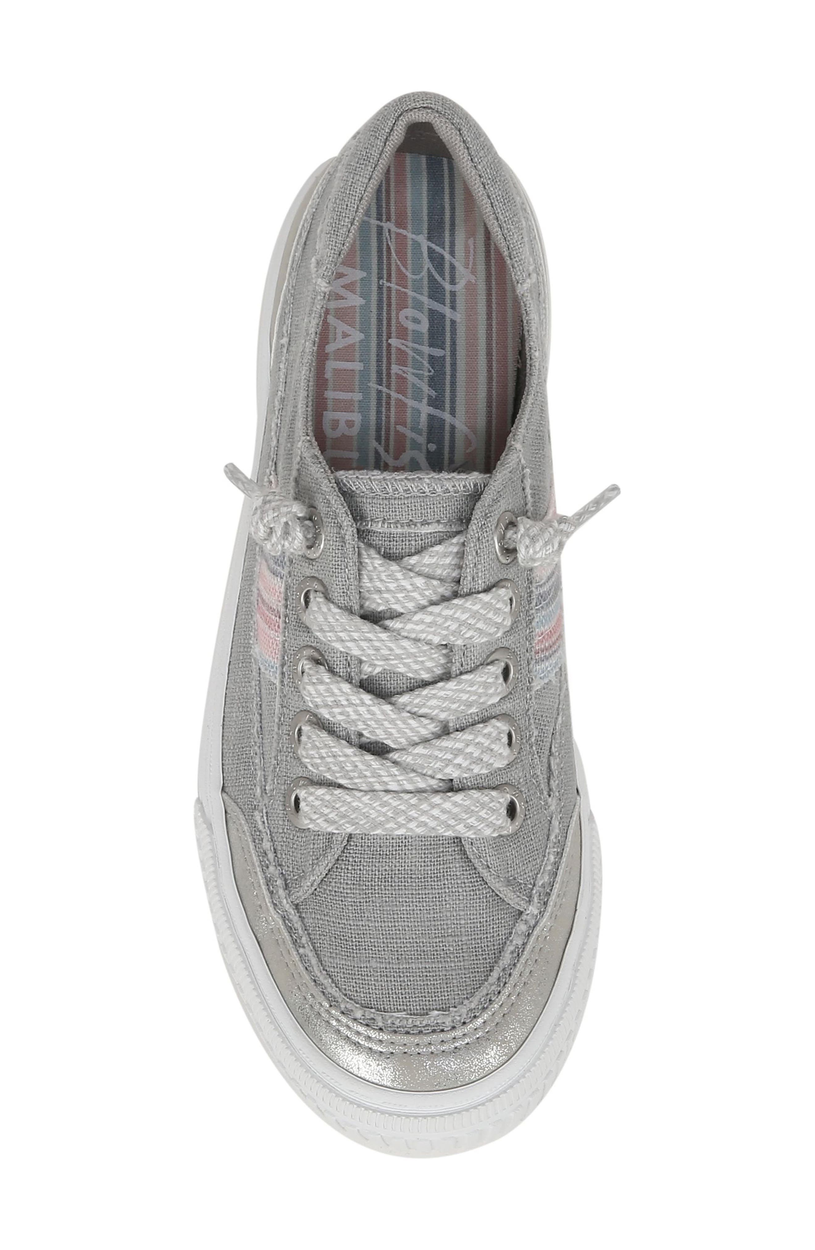 Blowfish Malibu Boardwalk Low Top Sneaker, Alternate, color, Fog Gray Linen Fabric
