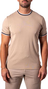 Maceoo Tipped Short Sleeve Sweater