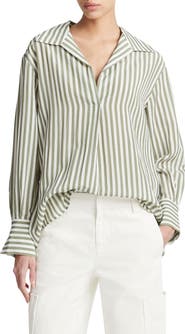 Vince Coastal Stripe Long Sleeve Shirt
