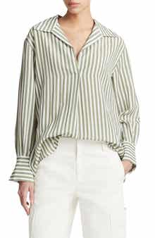 Vince Coastal Stripe Long Sleeve Shirt