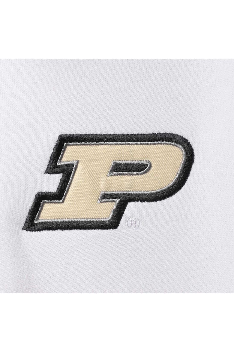 Men's Colosseum White Purdue Boilermakers Tortugas Logo Quarter-Zip Jacket, Alternate, color, White