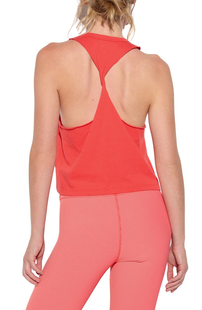 Spiritual Gangster Sol Comet Tank, Alternate, color, Sunset Red