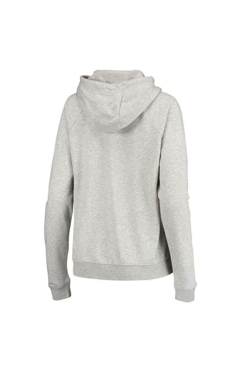 Nike Women's Nike Heathered Gray Texas Longhorns Varsity Fleece Tri-Blend Raglan Pullover Hoodie, Alternate, color, 