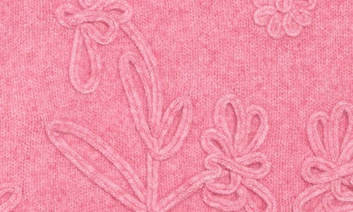 Elie Elie Tahari Floral Embroidered Crewneck Sweater