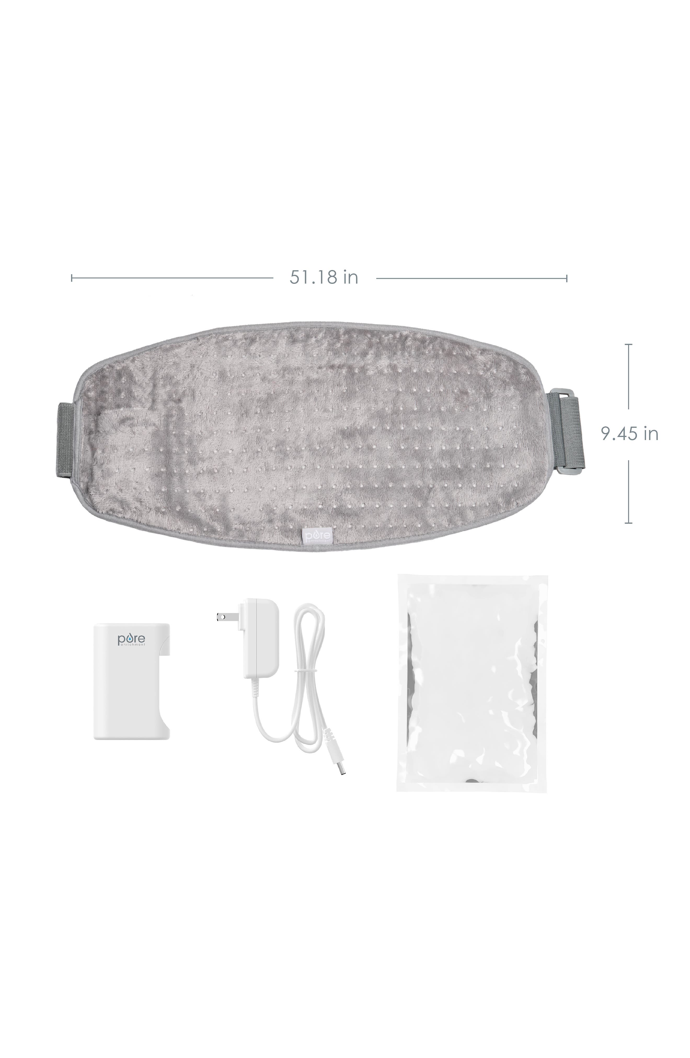 PURE ENRICHMENT Lumbar & Abdominal Cordless Heating Wrap