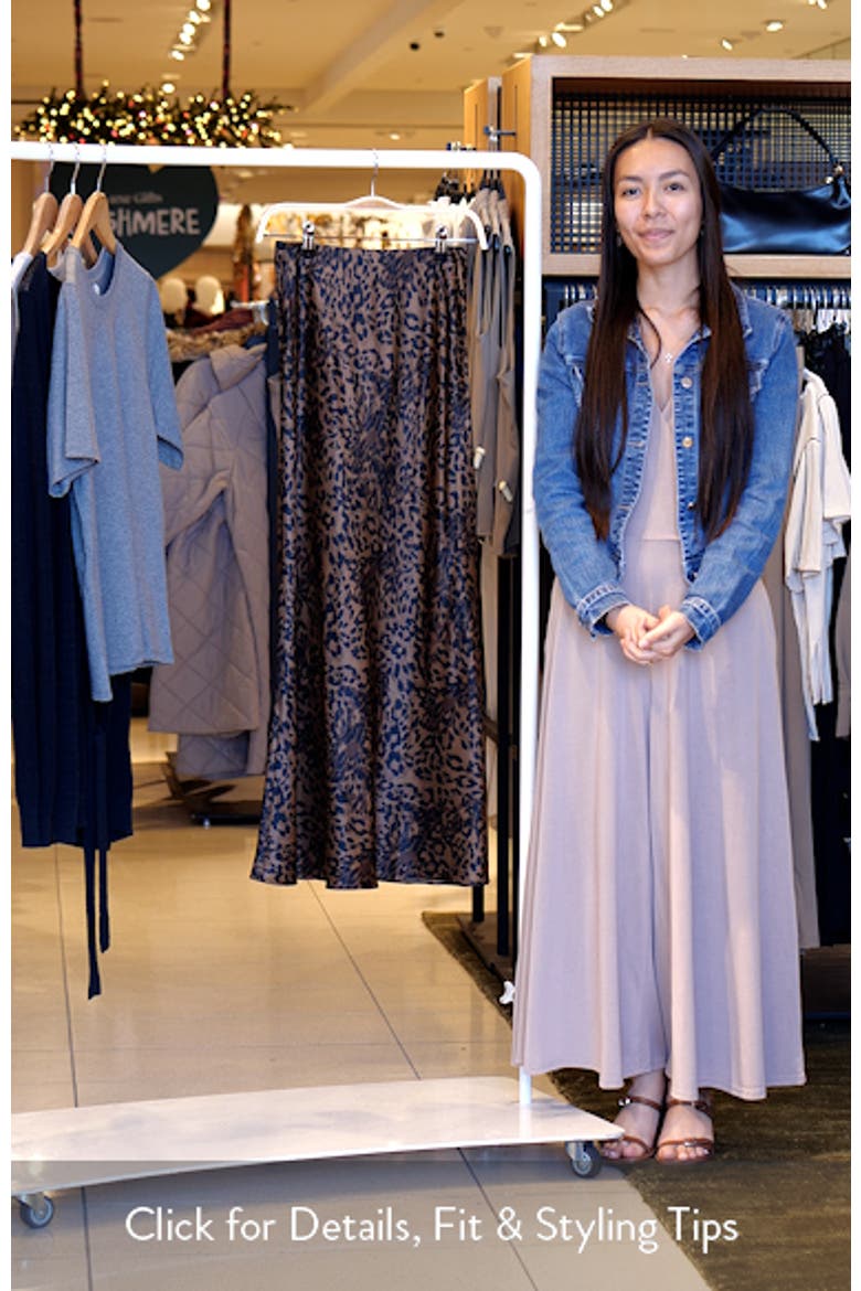 Romina Satin Maxi Skirt video