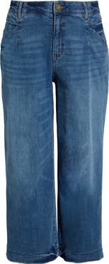 Wit & Wisdom Wyatt Skyrise High Waist Ankle Wide Leg Jeans