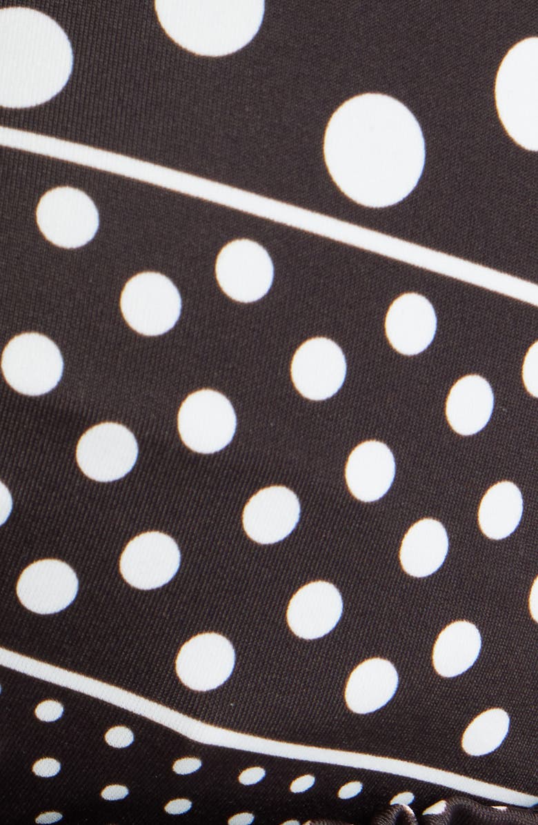 Damson Madder Cove Dot Ruffle Swim Top, Alternate, color, Multi White