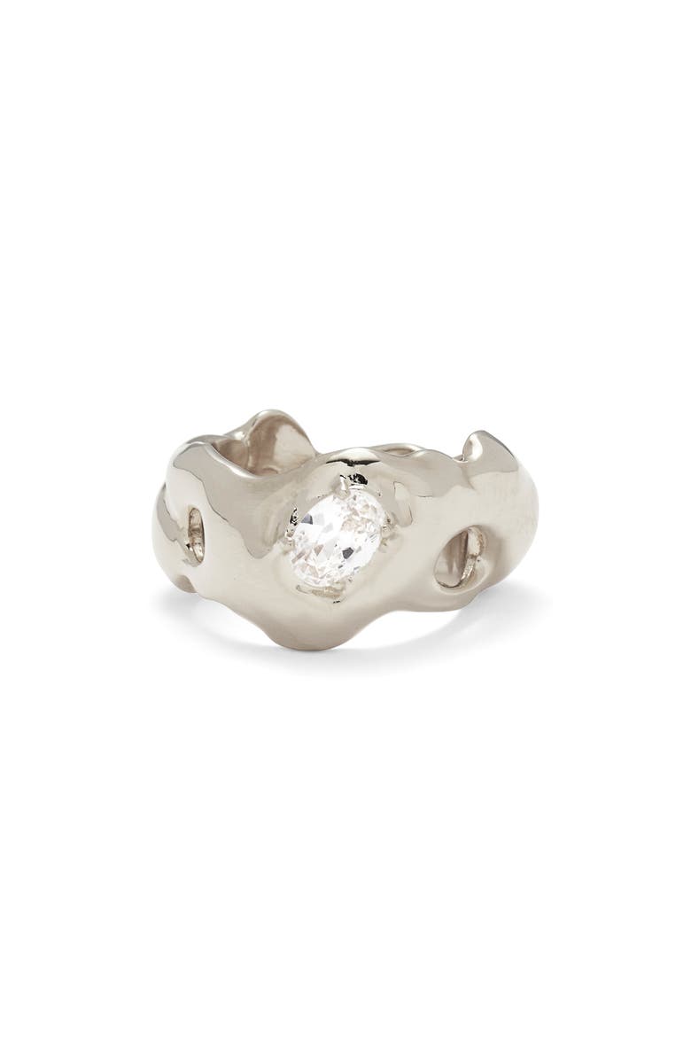 Lady Grey Oasis Ring, Main, color, Silver/ Clear